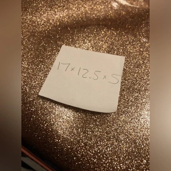 Kate Spade NWOT Glittering Rose Gold Tote - Picture 7 of 14